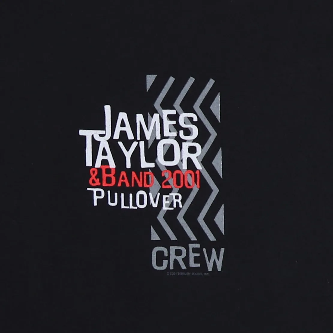 2001 James Taylor Pullover Crew Tour Shirt