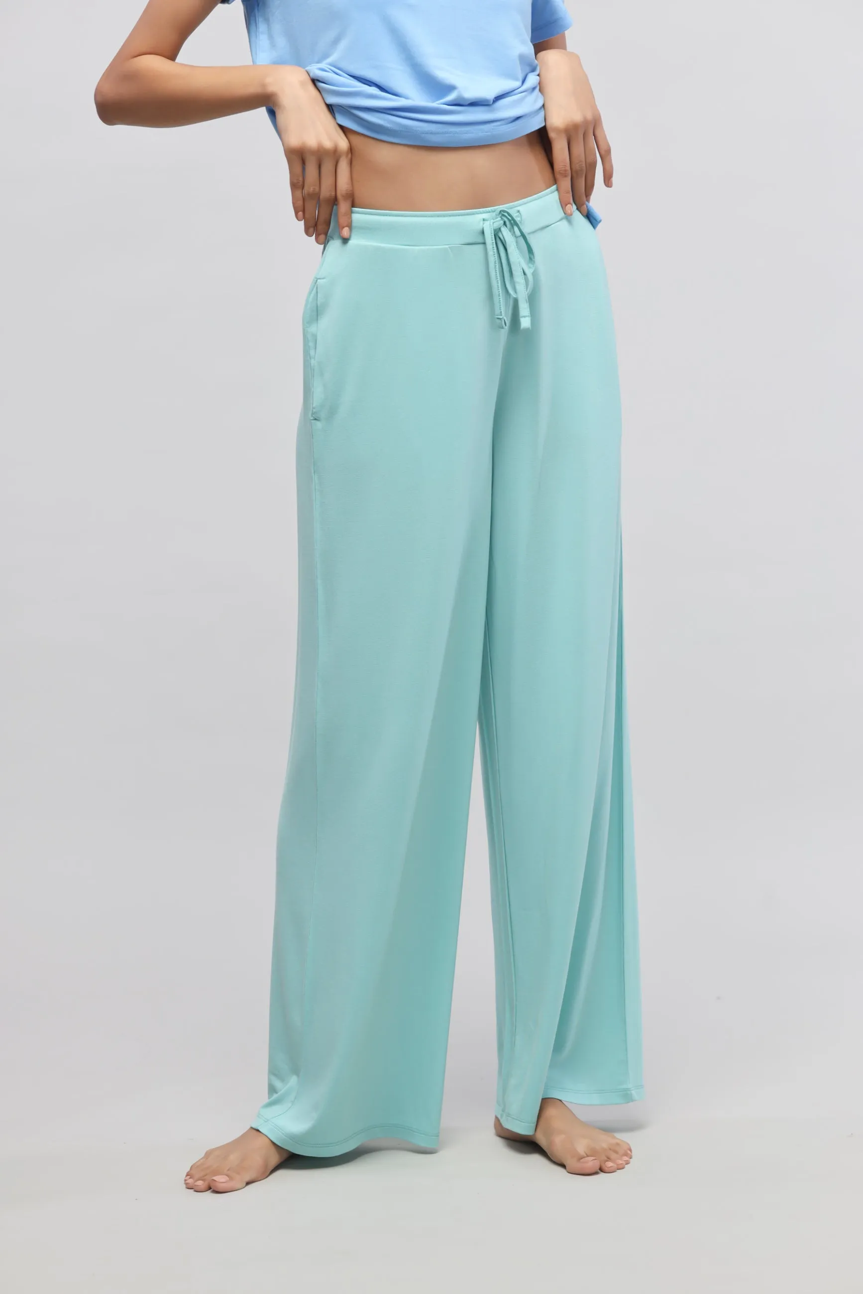 Aqua Flared Lounge Pant
