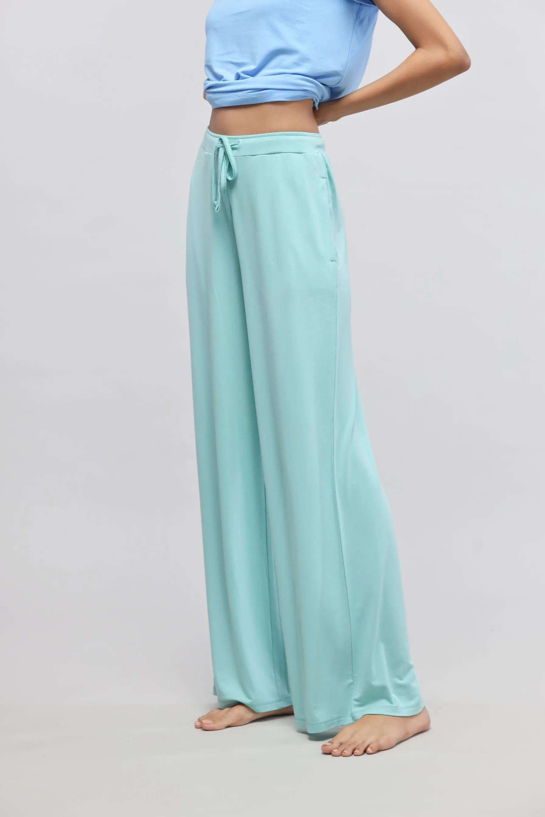 Aqua Flared Lounge Pant