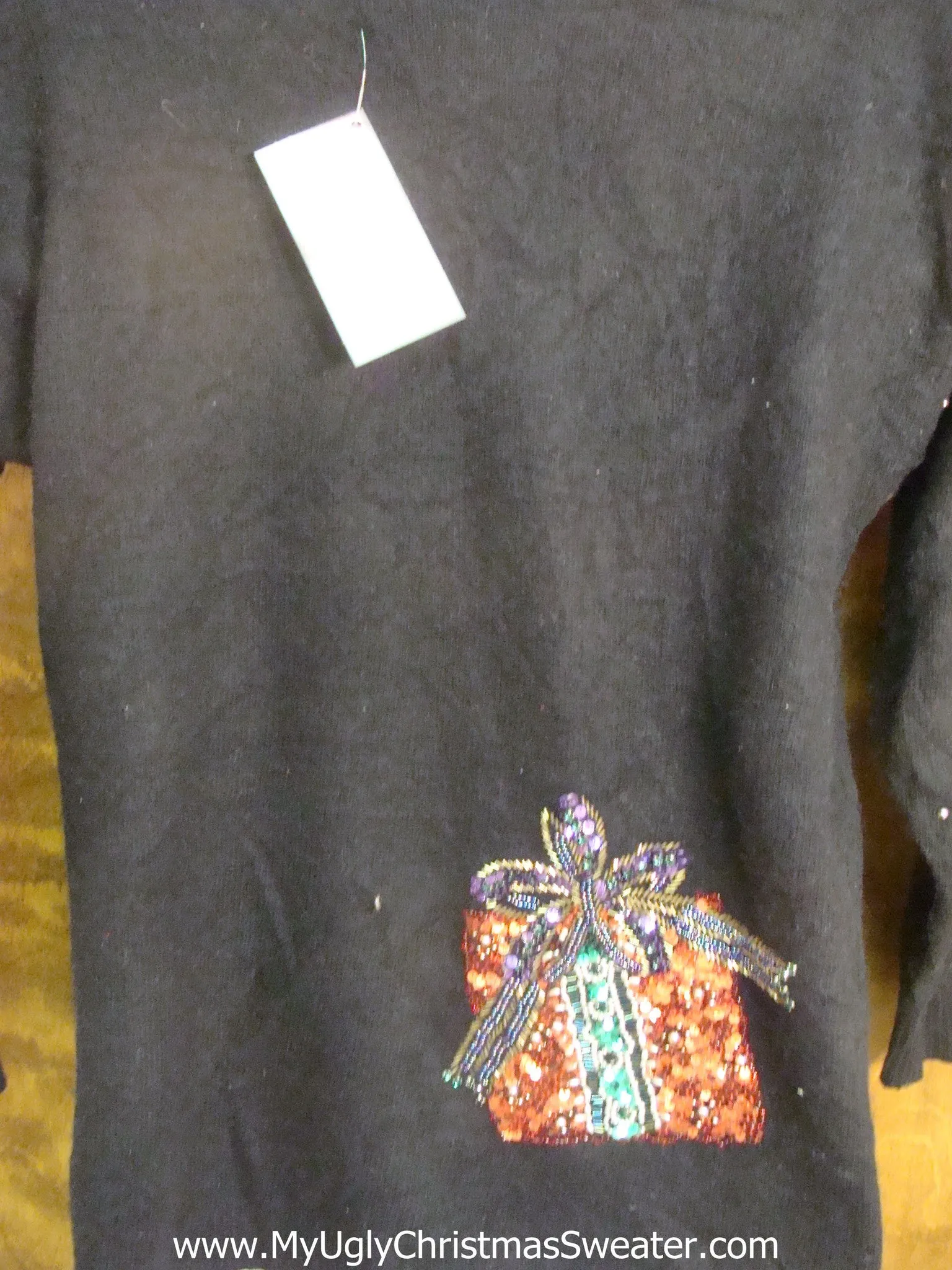Bad 80s Glam Bling Presents  Christmas Sweater