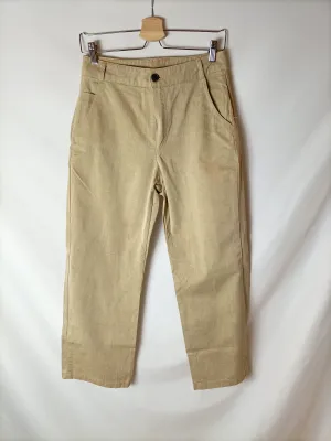 BAKIN POWER. Pantalón ancho beige T.s