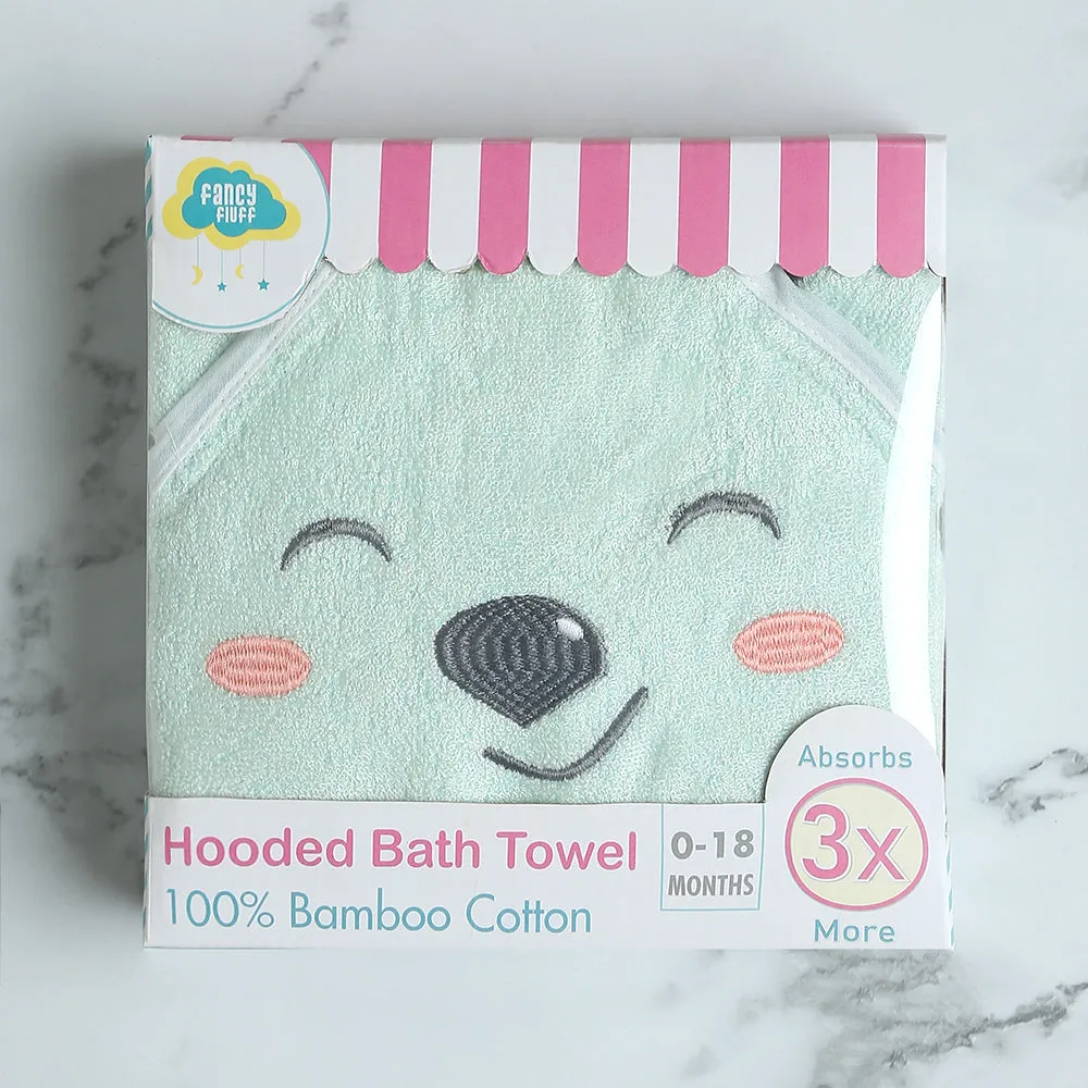 Bamboo Cotton Baby Hooded Towel - Bear