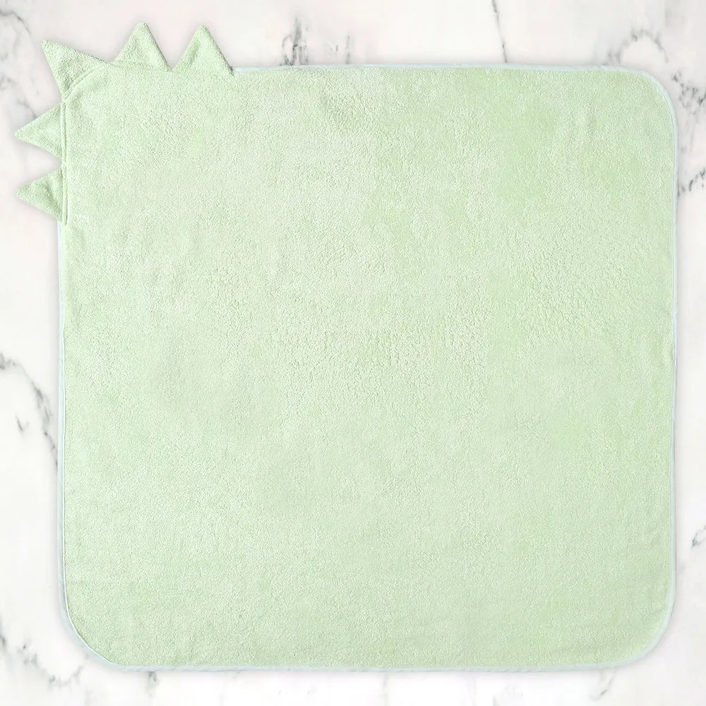 Bamboo Cotton Baby Hooded Towel - Dino