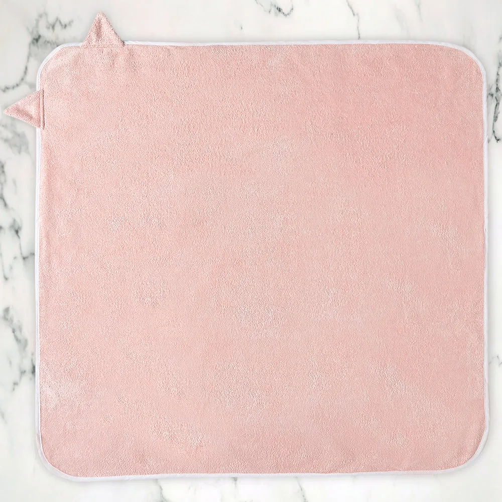 Bamboo Cotton Baby Hooded Towel - Kitty