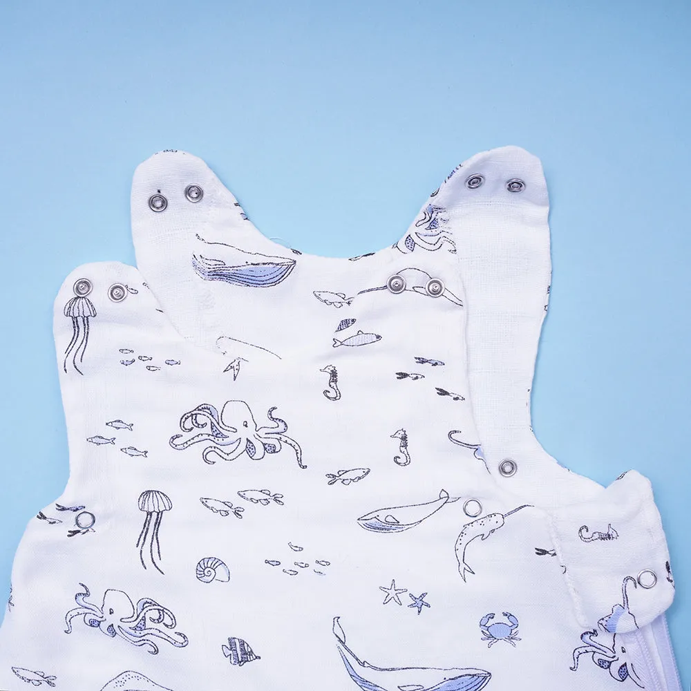 Bamboo Muslin Sleeping Bag - Sea Life