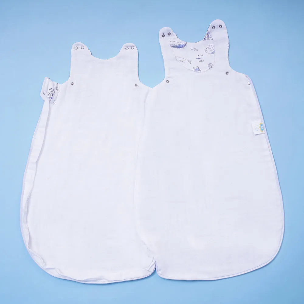 Bamboo Muslin Sleeping Bag - Sea Life