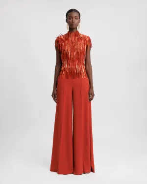 Beaded High-Collar Set