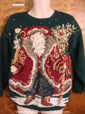 Best Fancy 80s Santa Tacky Xmas Sweater