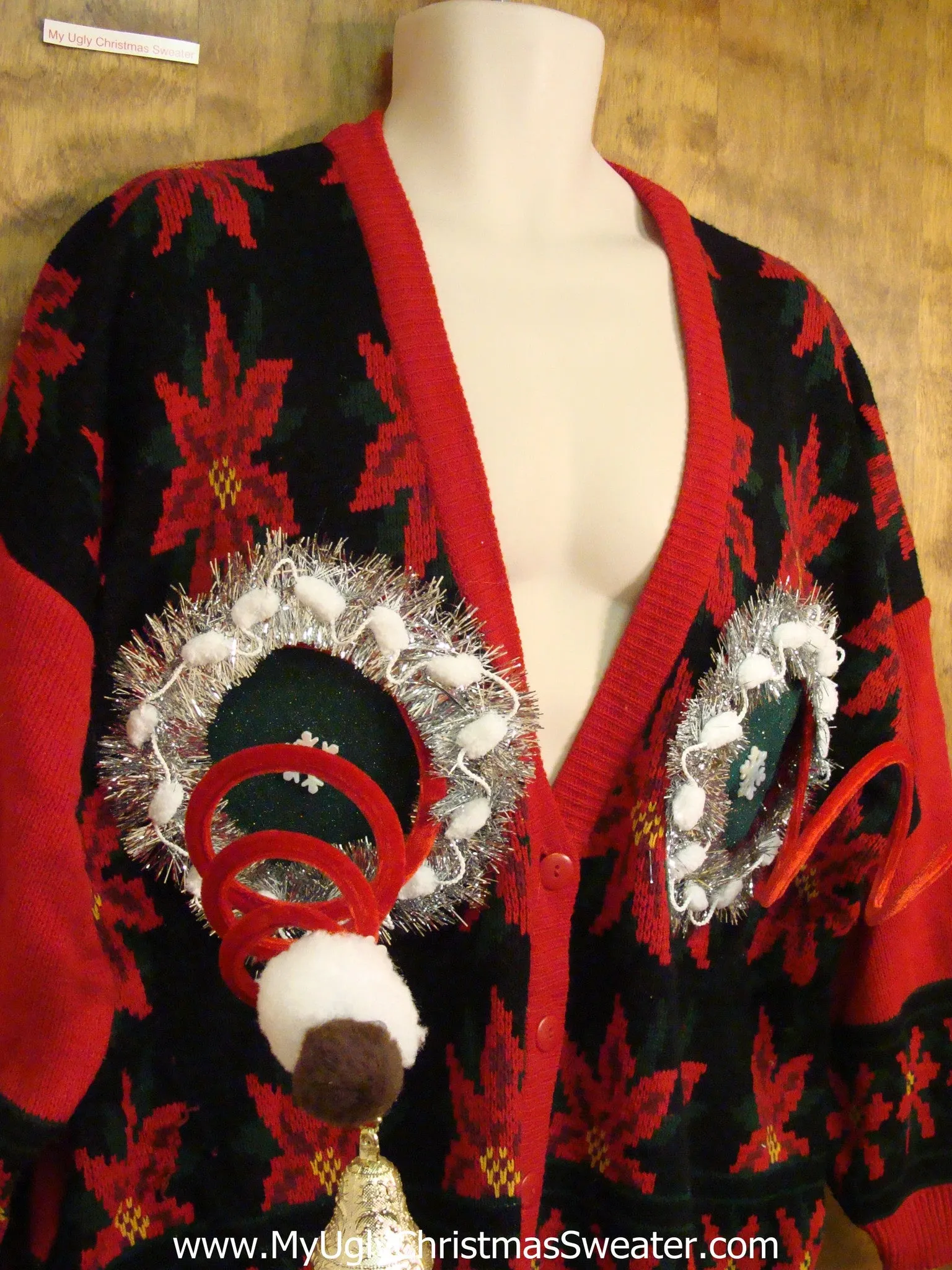 Best Fembot Ugly Christmas Sweater Cardigan