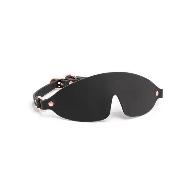 Bondage Couture Blind Fold Black W/ Rose Gold