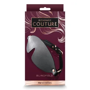 Bondage Couture Blind Fold Black W/ Rose Gold