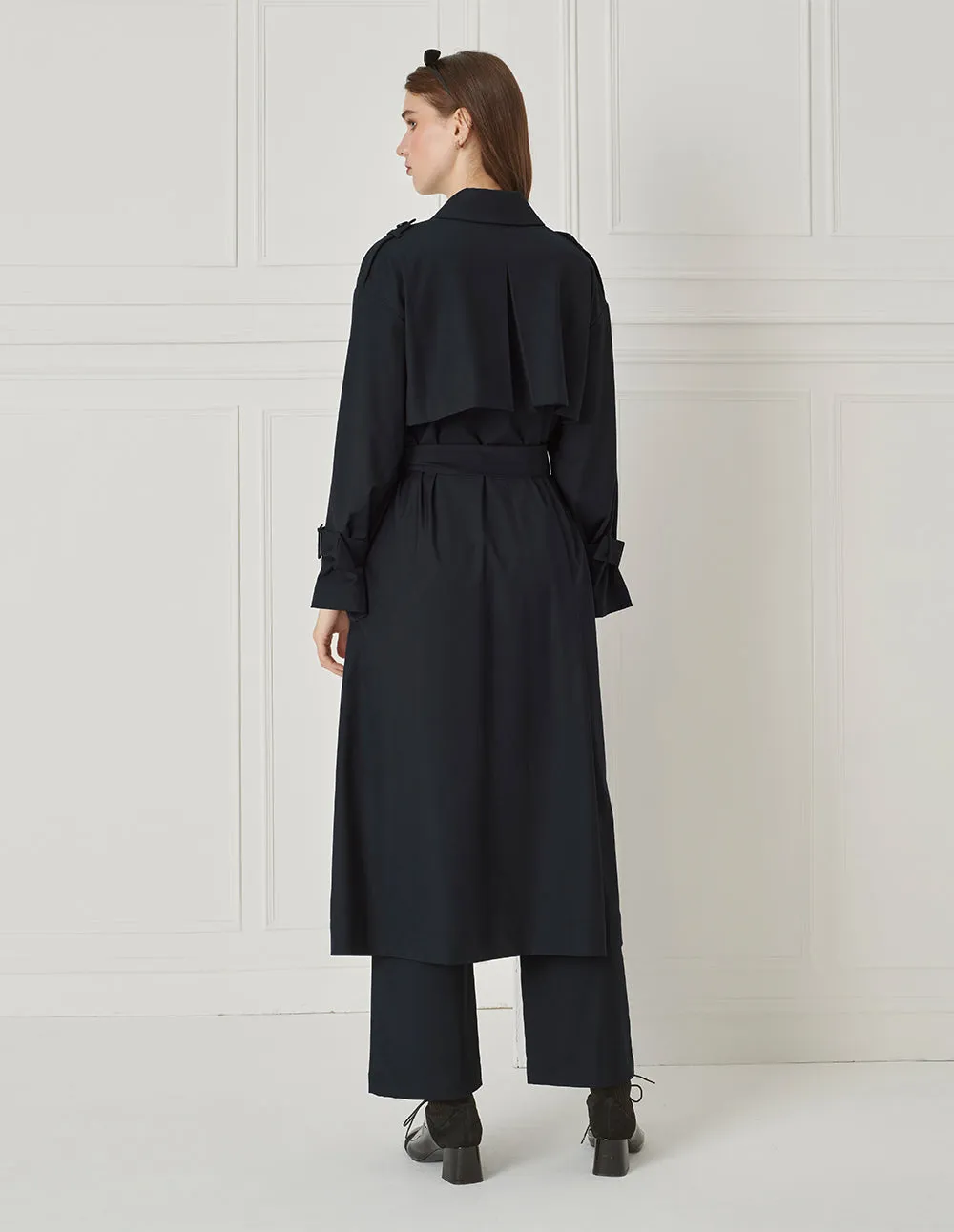 BORA AKSU Simple Design Belted Mid-Length Trench Coat