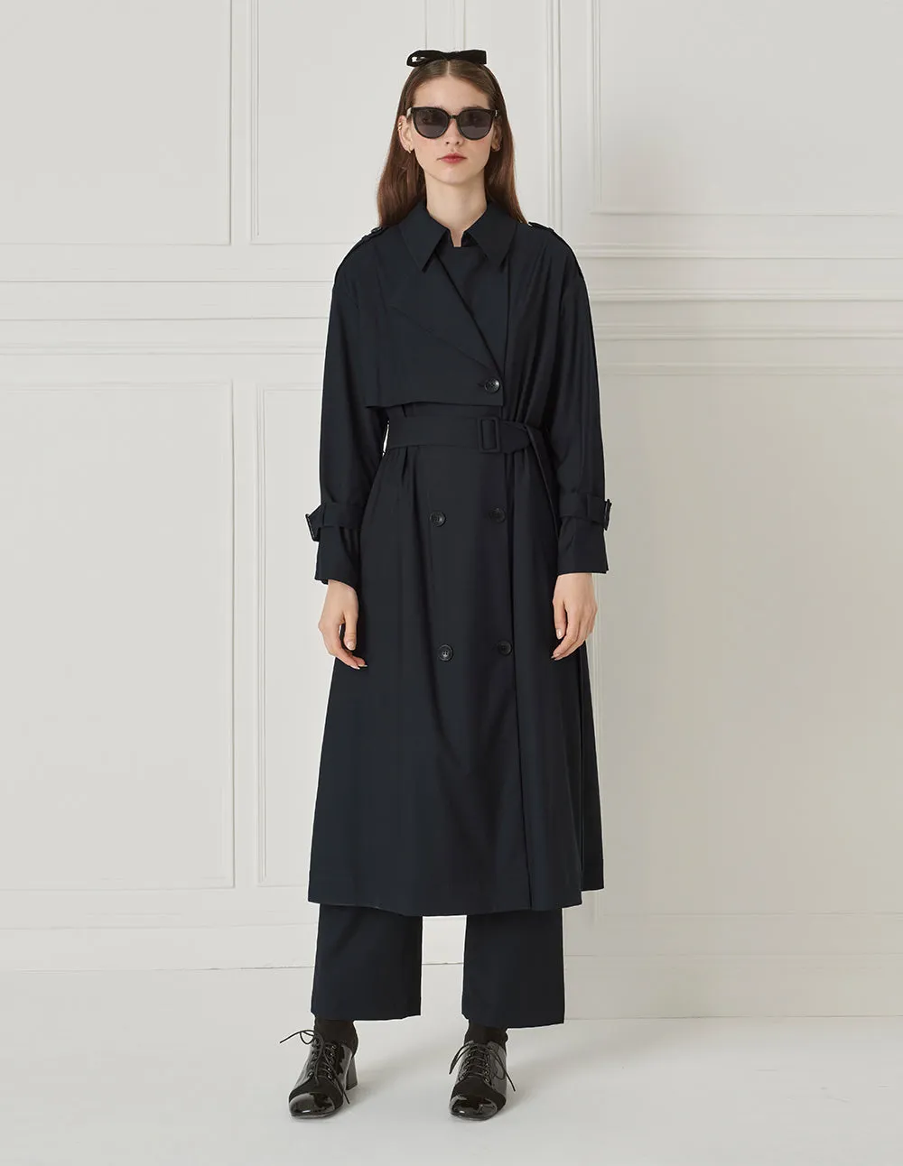BORA AKSU Simple Design Belted Mid-Length Trench Coat