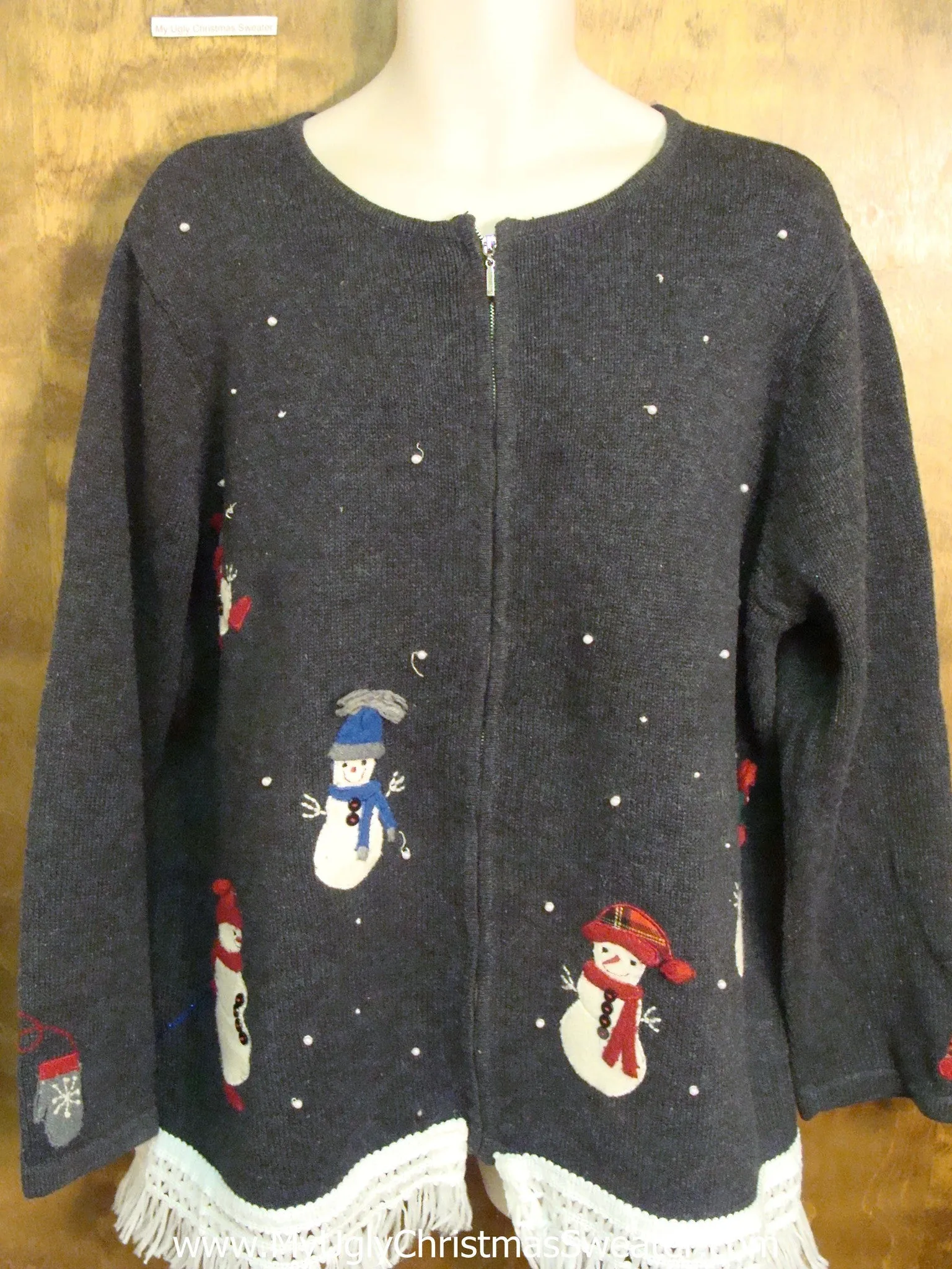Bright Colored Snowmen Ugly Christmas Jumper