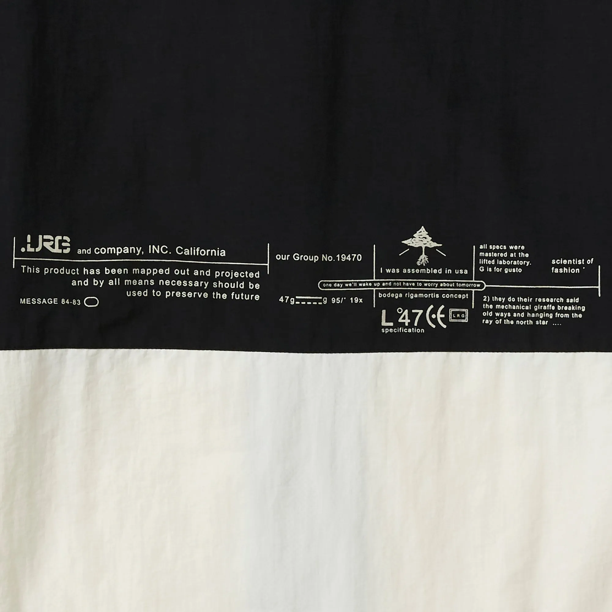 CLASSIC LIFTED COACHES JACKET - BLACK/CREAM