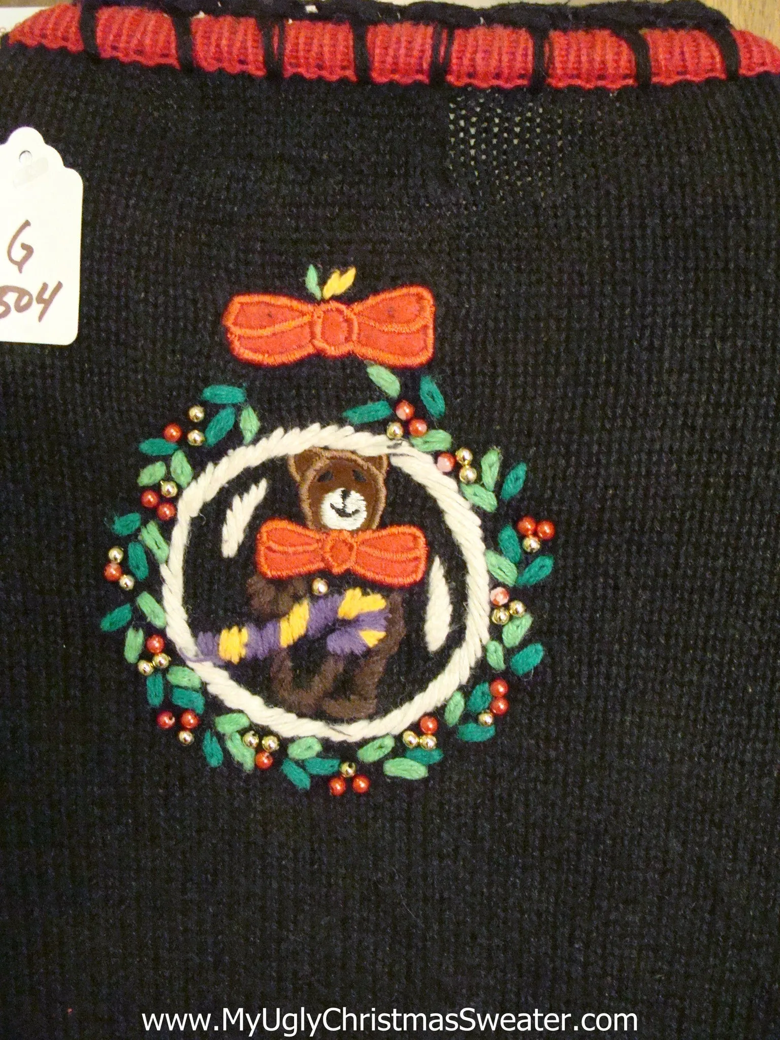 Dangling Bears Light Up Cheesy Christmas Sweater