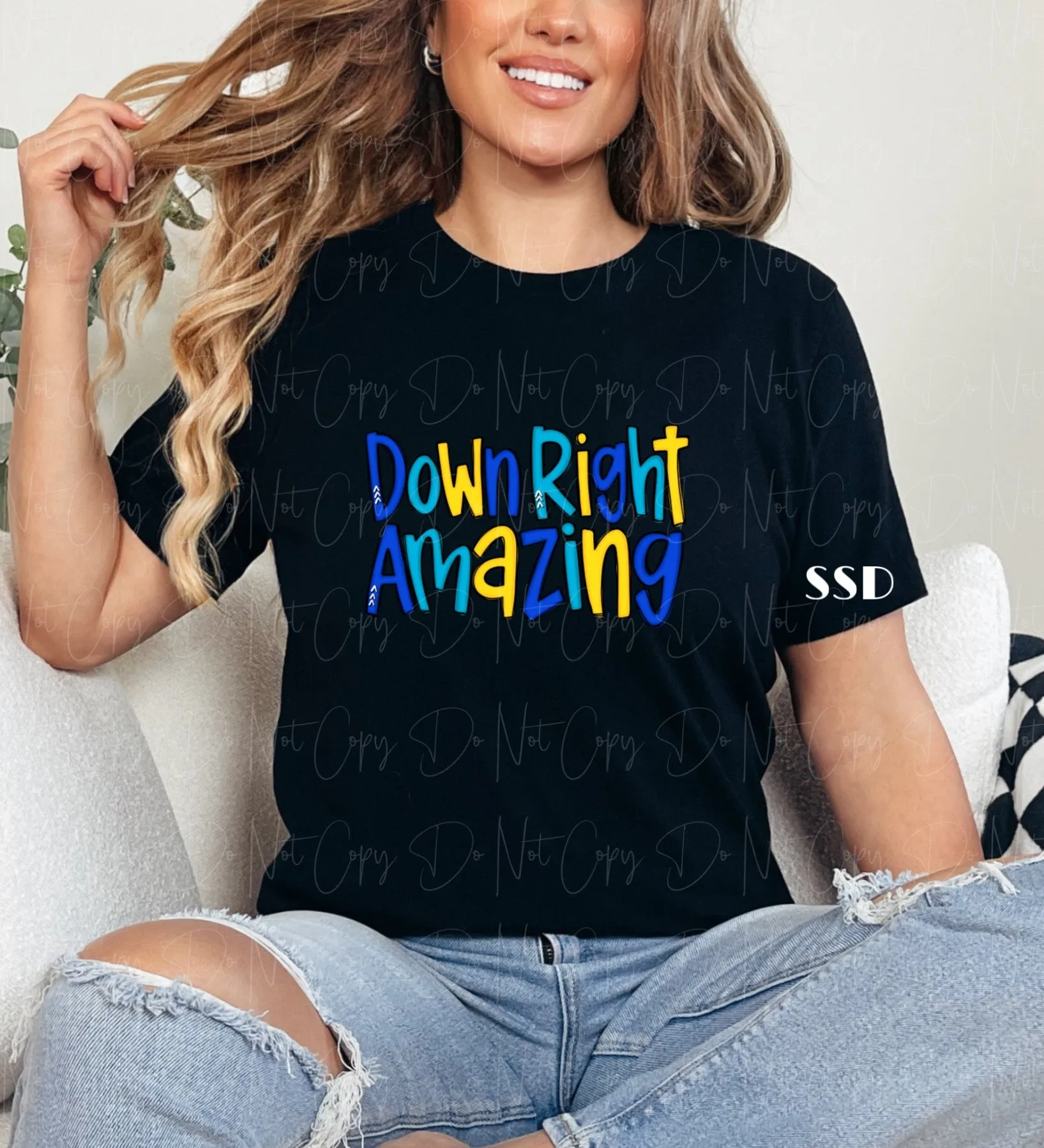 Down Right Amazing Graphic Tee Sweatshirt