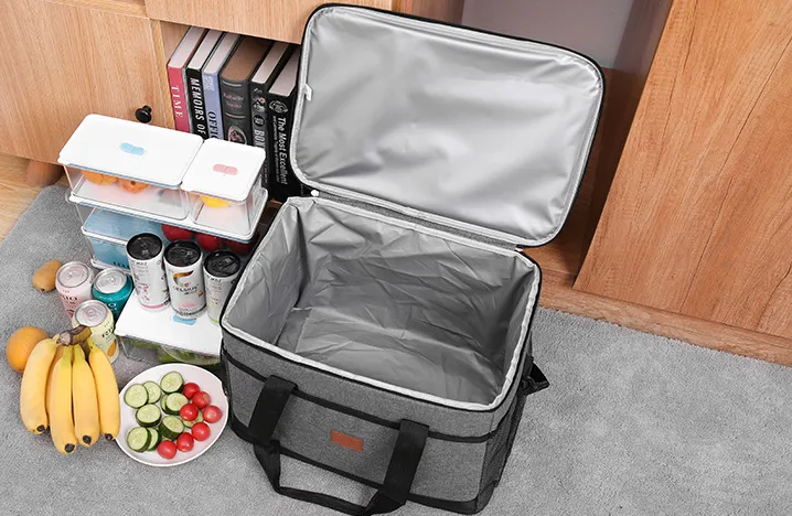 Eco-friendly fabric insulated lunch bag