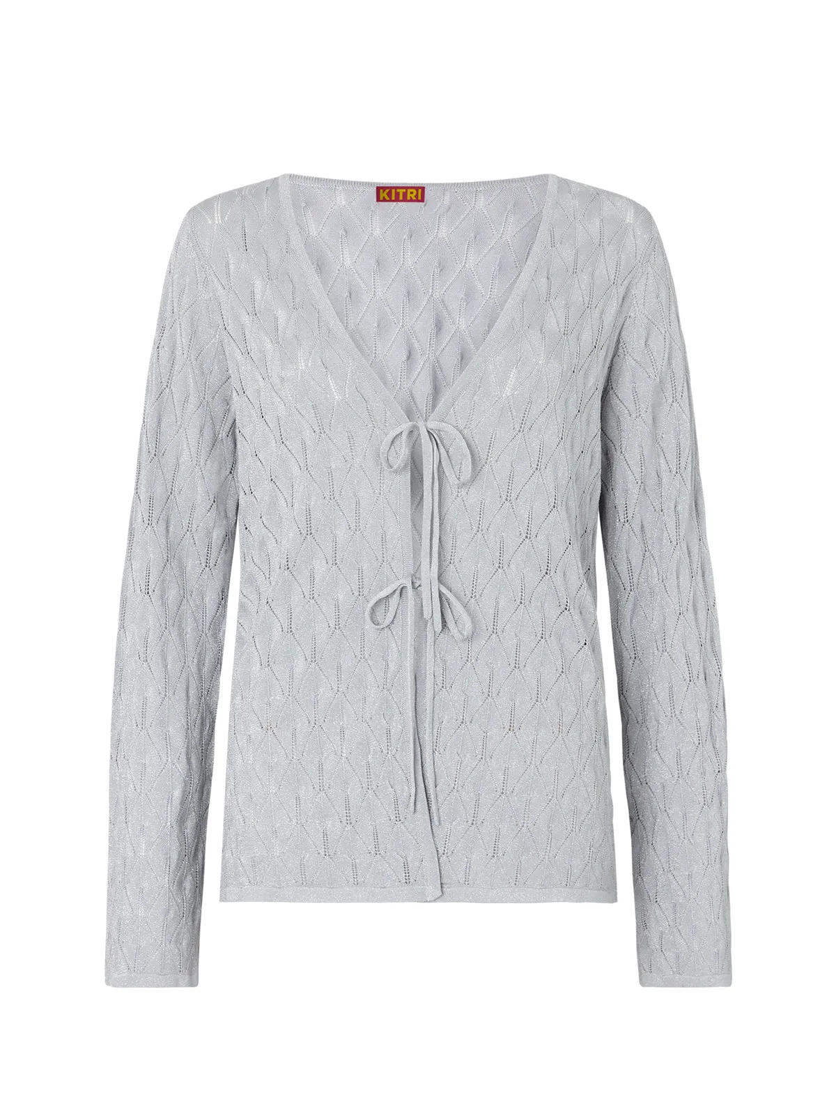 Elsie Silver Lurex Knit Cardigan