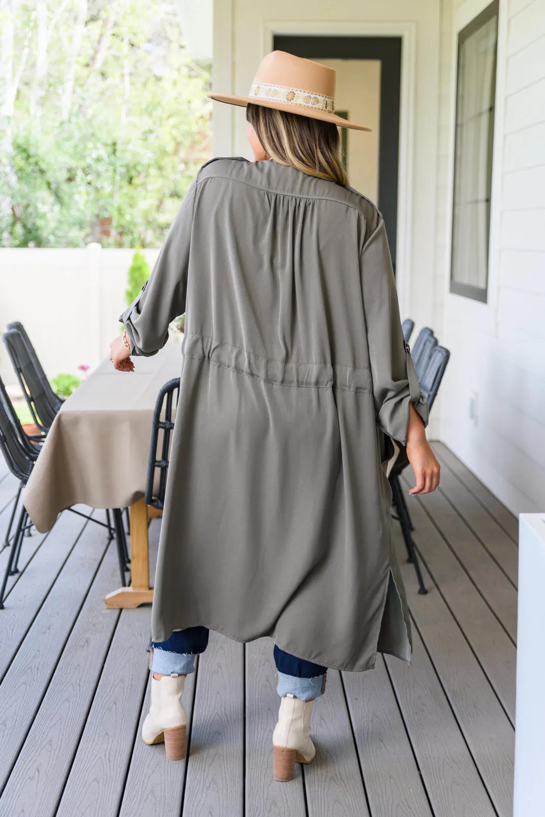 First Day of Fall Trench Coat Jacket