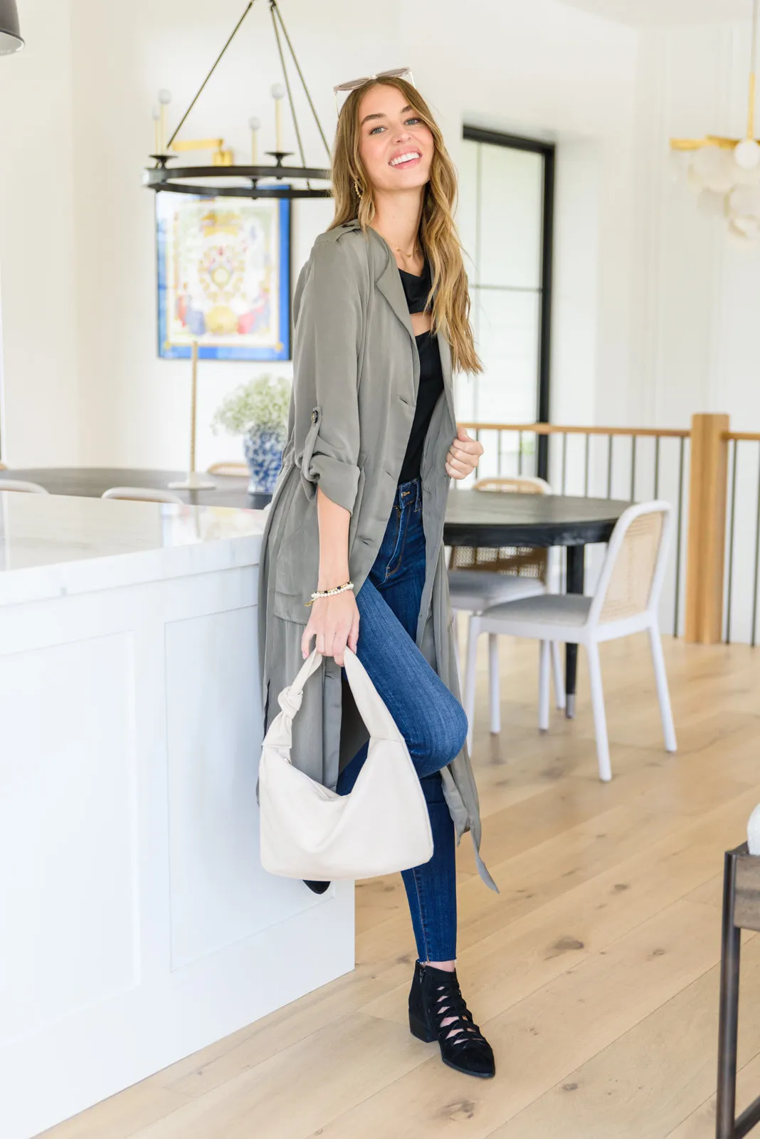 First Day of Fall Trench Coat Jacket