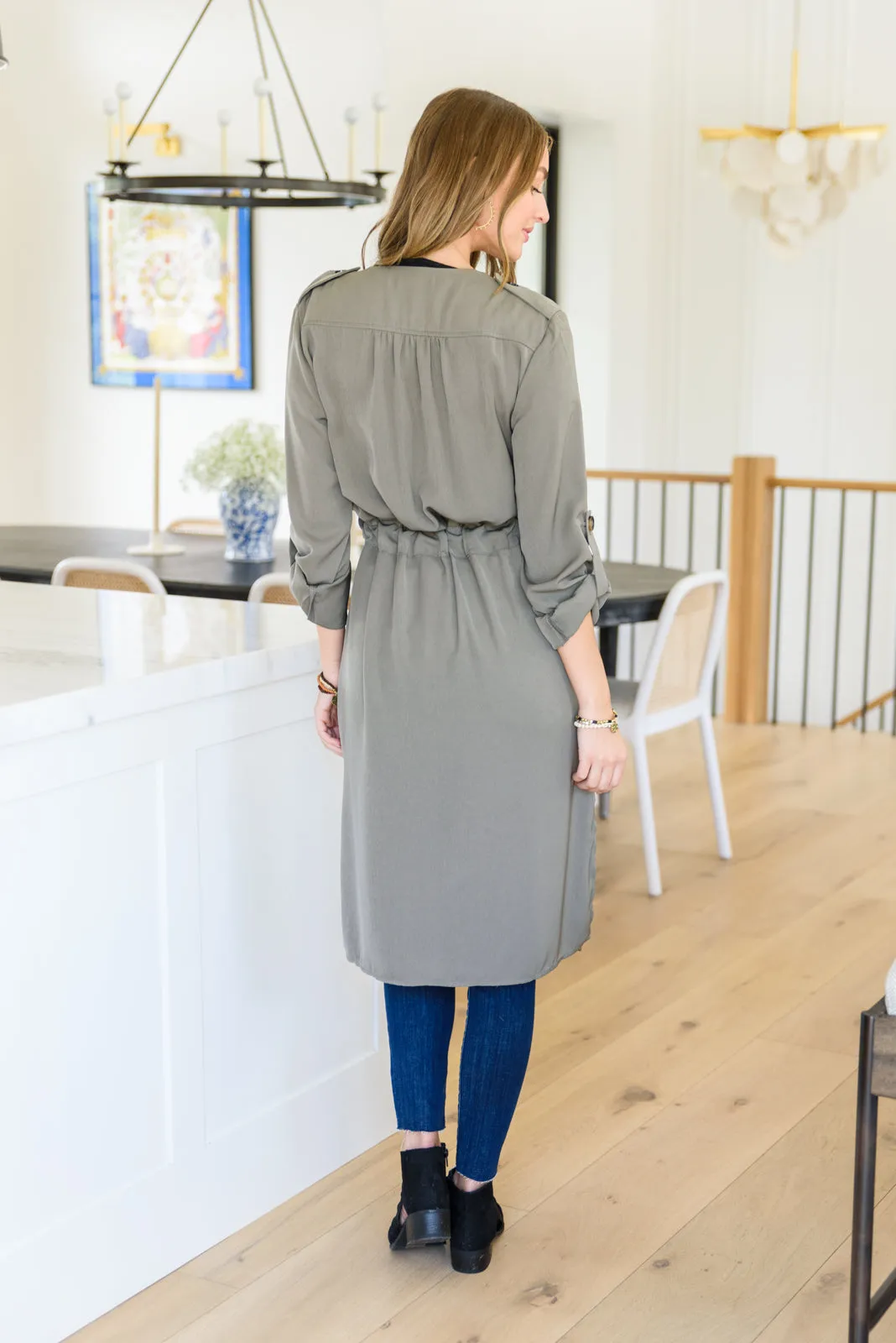 First Day of Fall Trench Coat Jacket