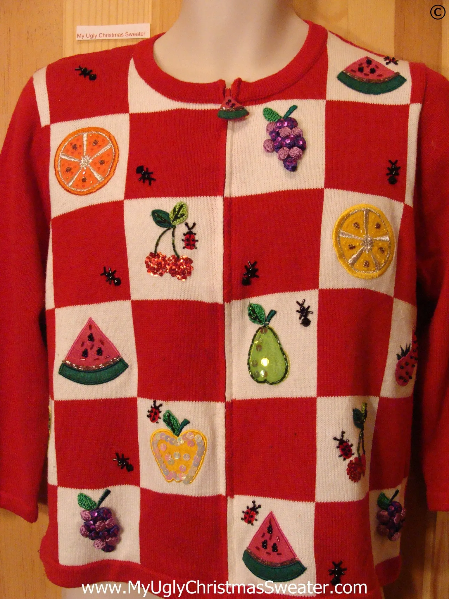 Fruit Themed Tacky Ugly Year Round Sweater