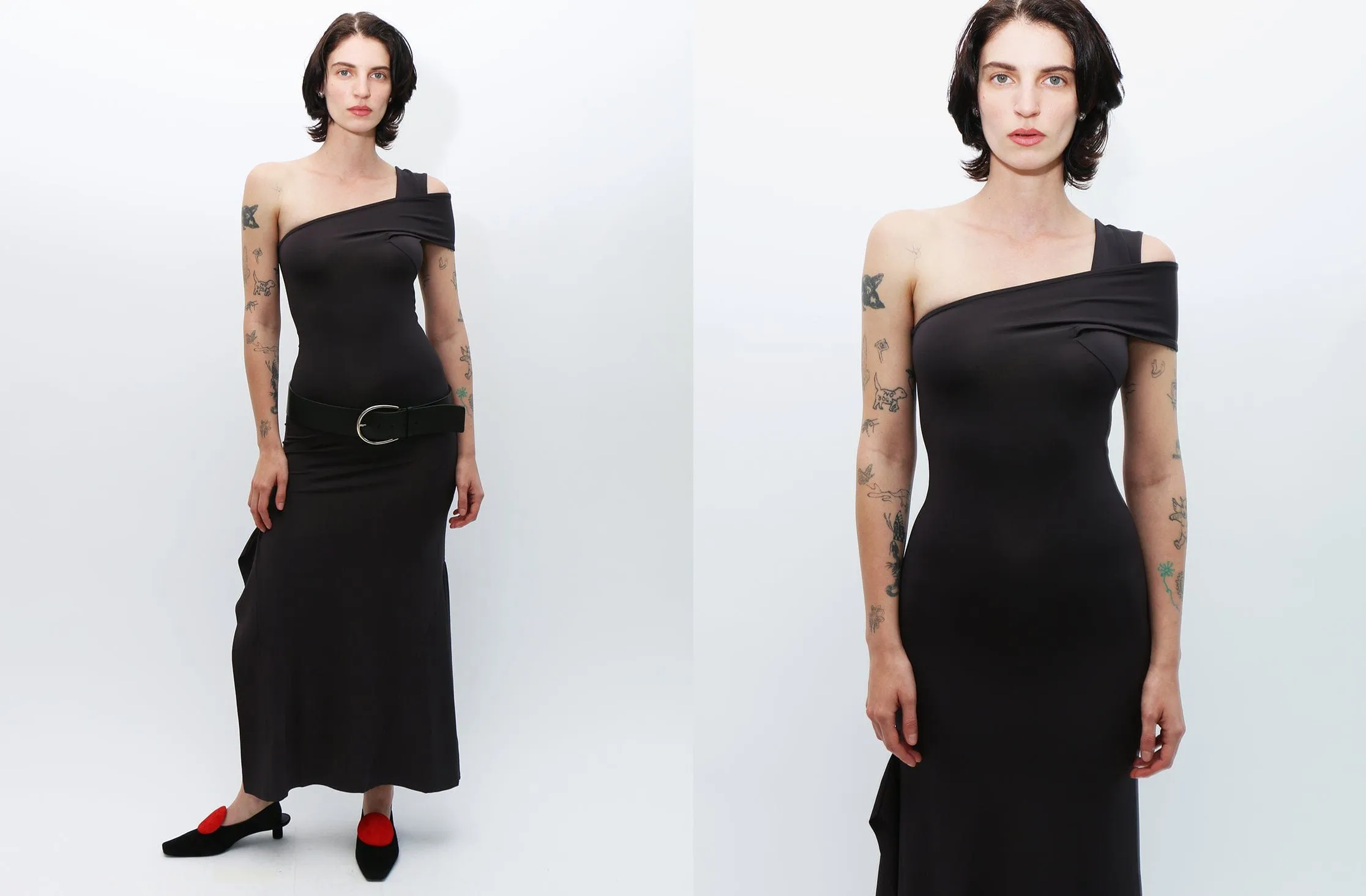 Grey Long Howa Dress