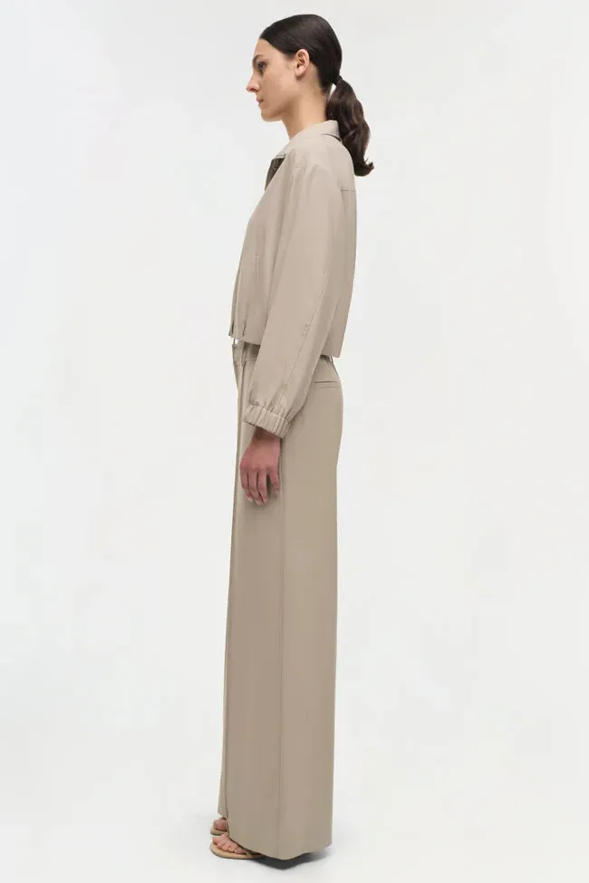 Jonathan Simkhai Geniveve Cropped Jacket Sand