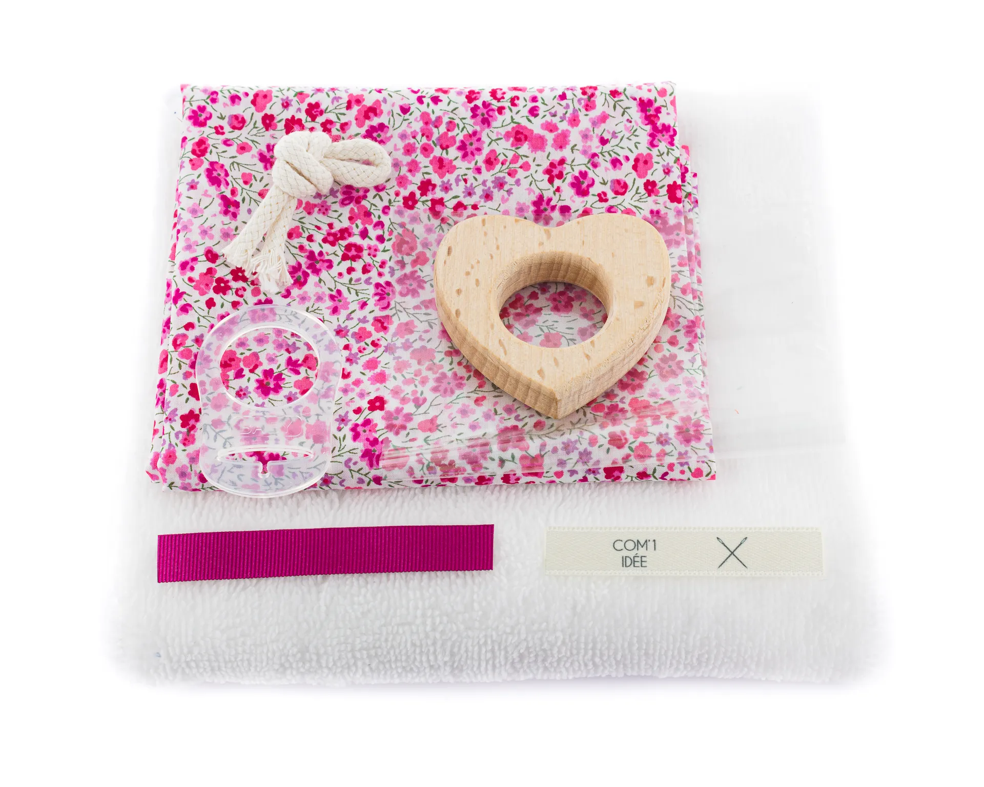 Kit de couture - Doudou Lapinou tout doux Phoebe par Com'1 Idée