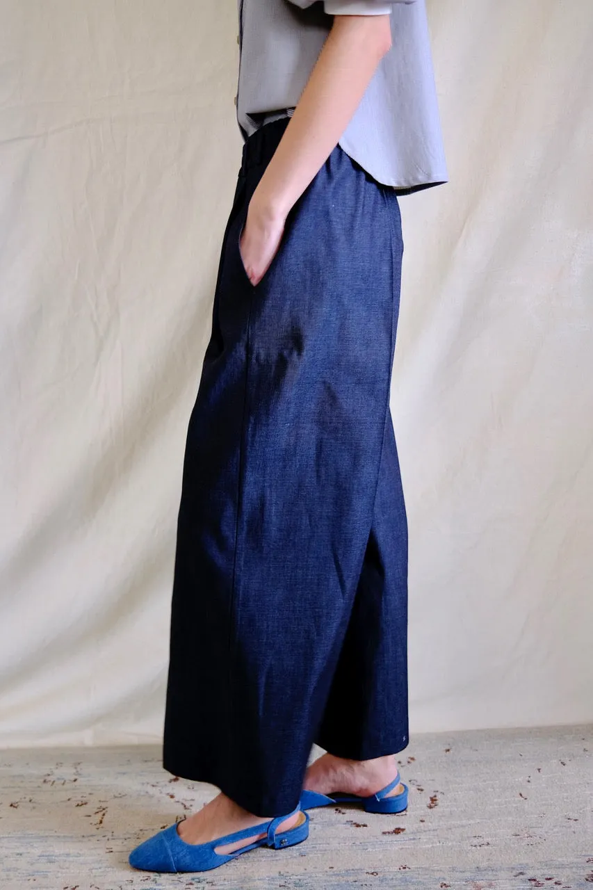 Marseille pants. Cropped. Denim