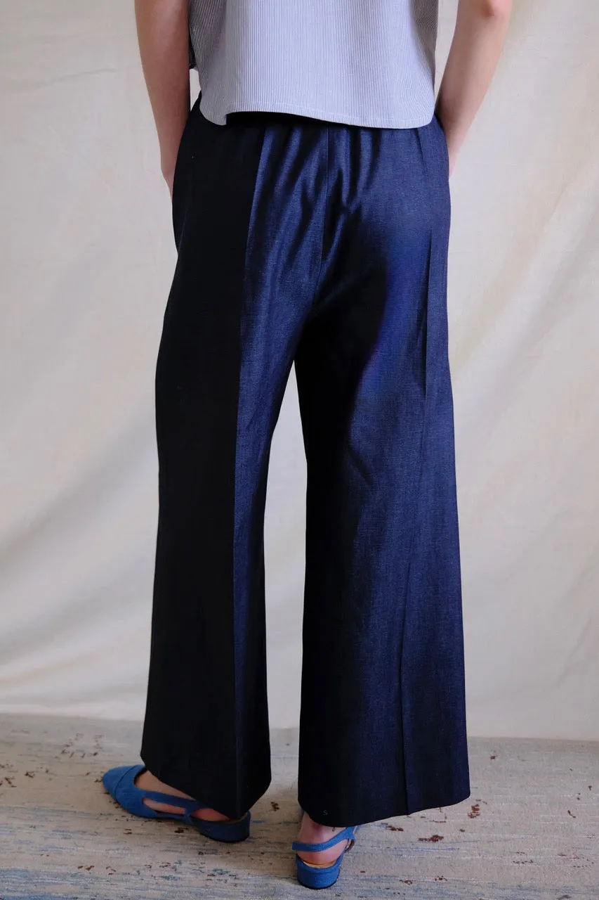 Marseille pants. Cropped. Denim