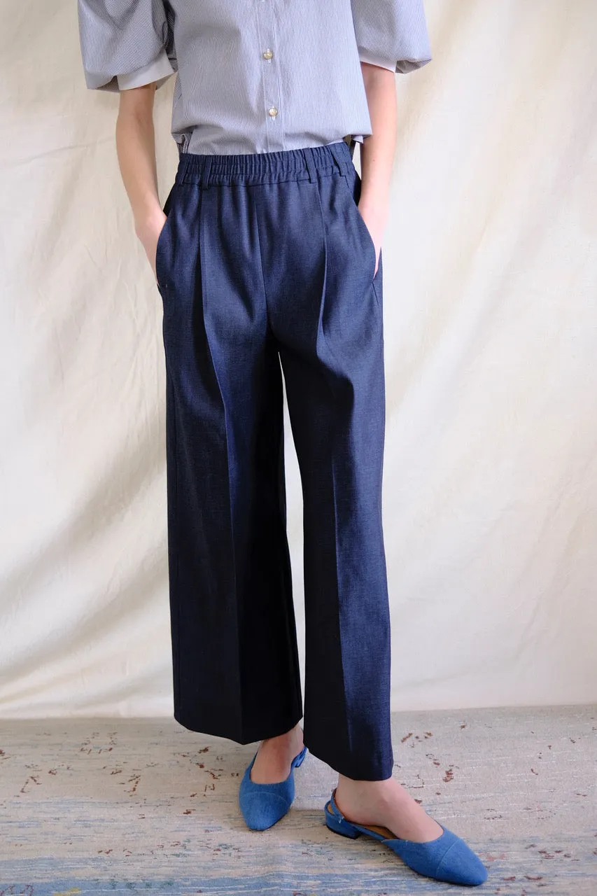 Marseille pants. Cropped. Denim
