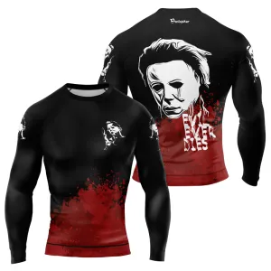 Michael Myers Evil Never Dies Men's Long Sleeve Rash Guard