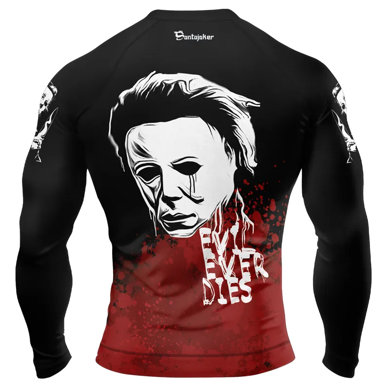 Michael Myers Evil Never Dies Men's Long Sleeve Rash Guard
