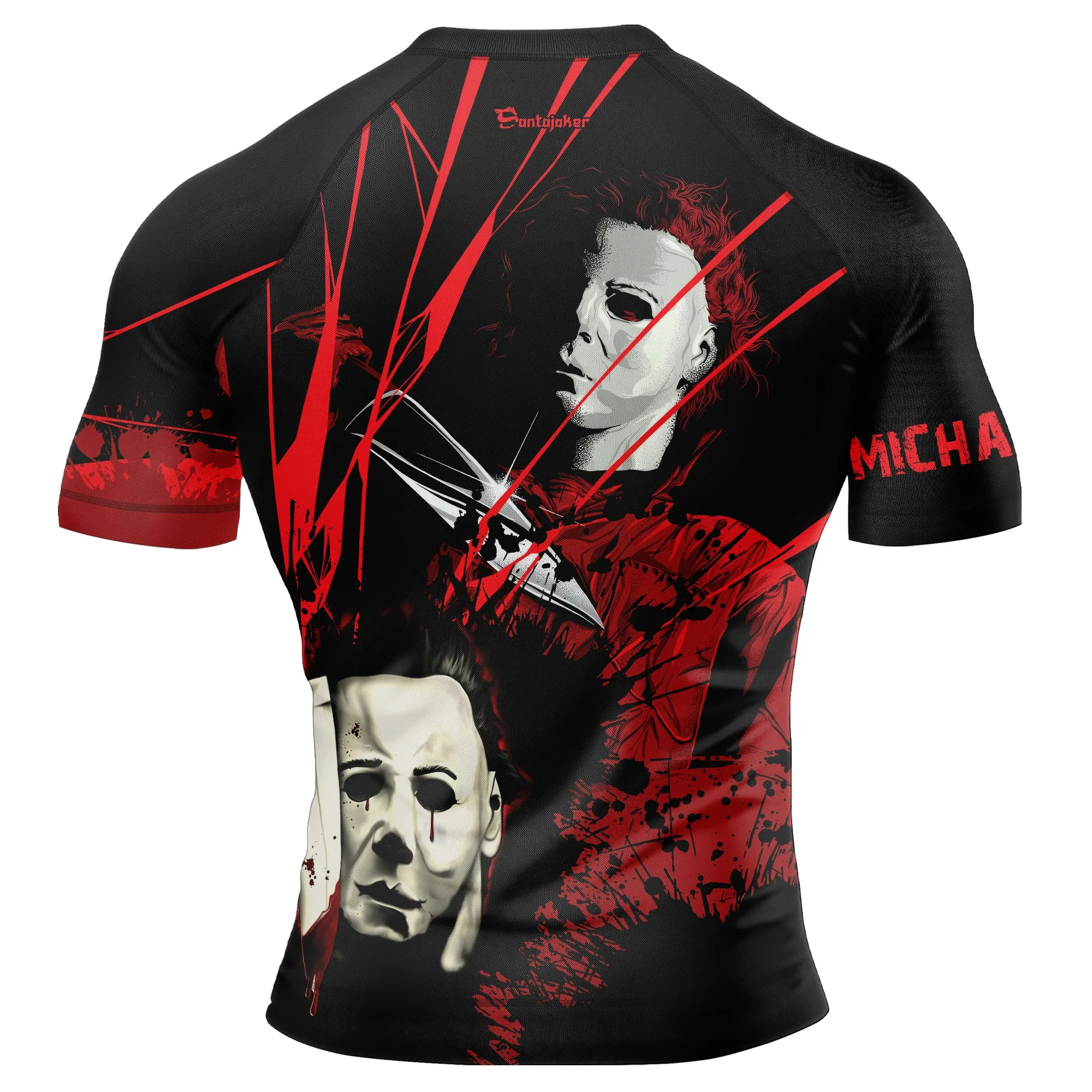 Michael Myers Halloween Horror Men's Short Sleeve Rash Guard