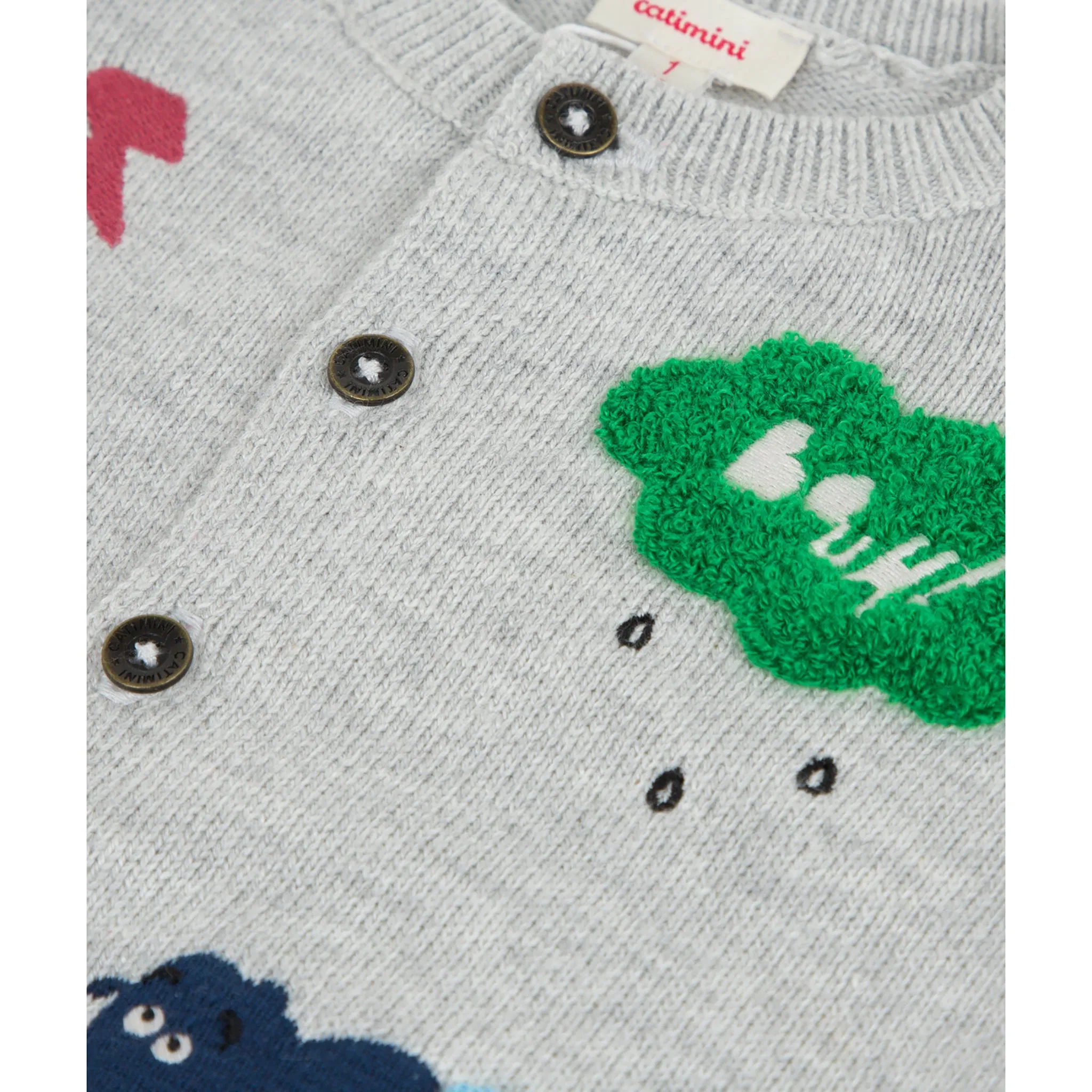 Multicolor knitted cardigan