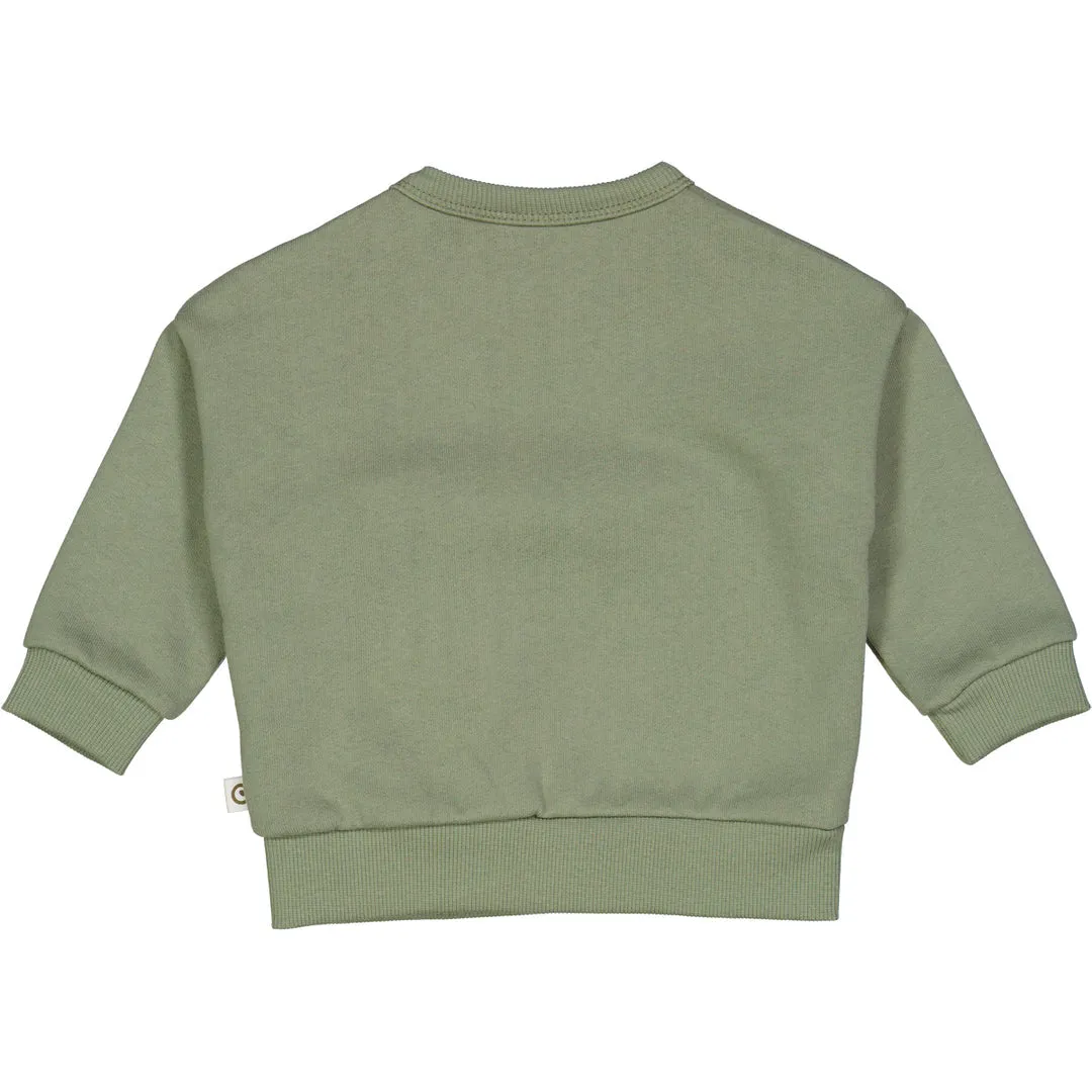 Pocket Sweatshirt - Poetry Green by Musli - FINAL SALE