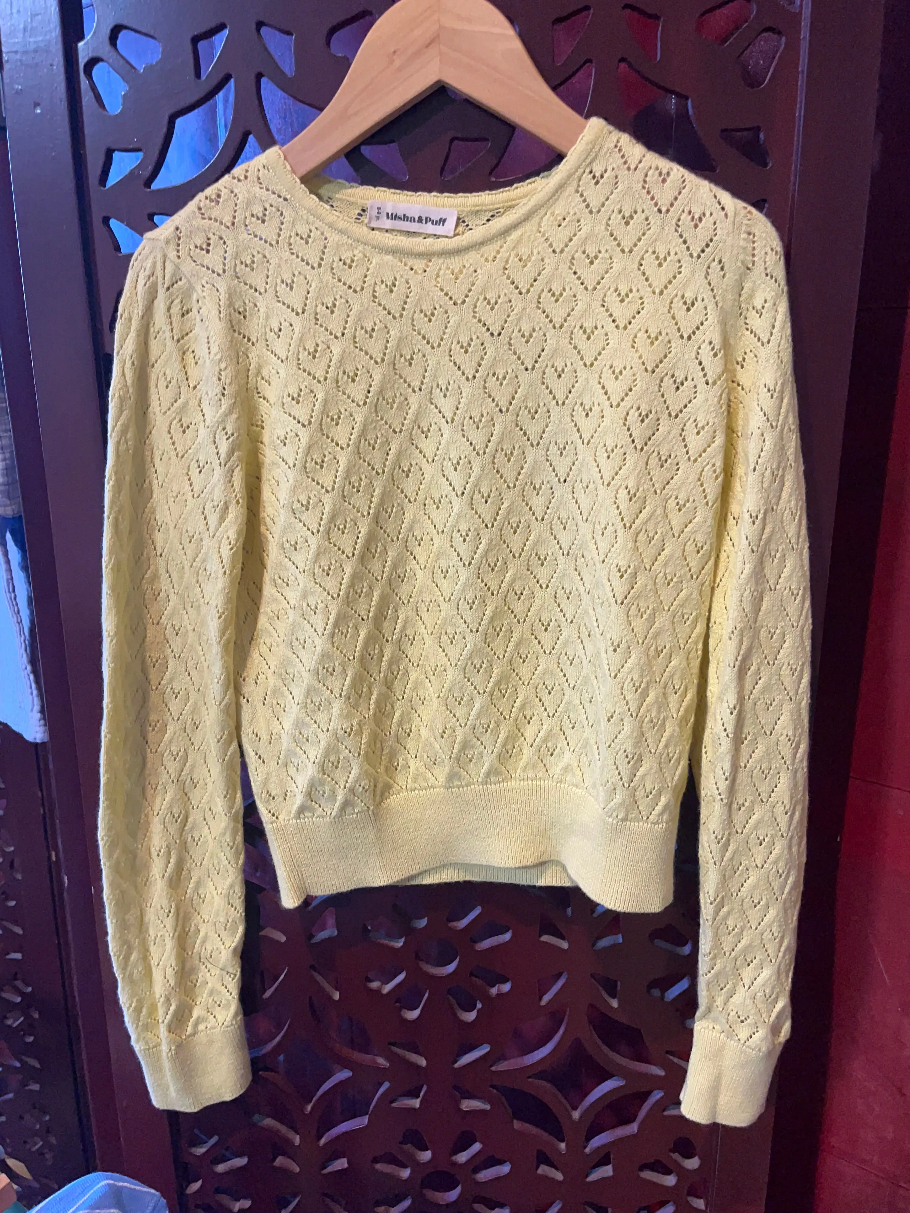 PRELVDPriscilla Pullover in Vintage Yellow - 8-9y
