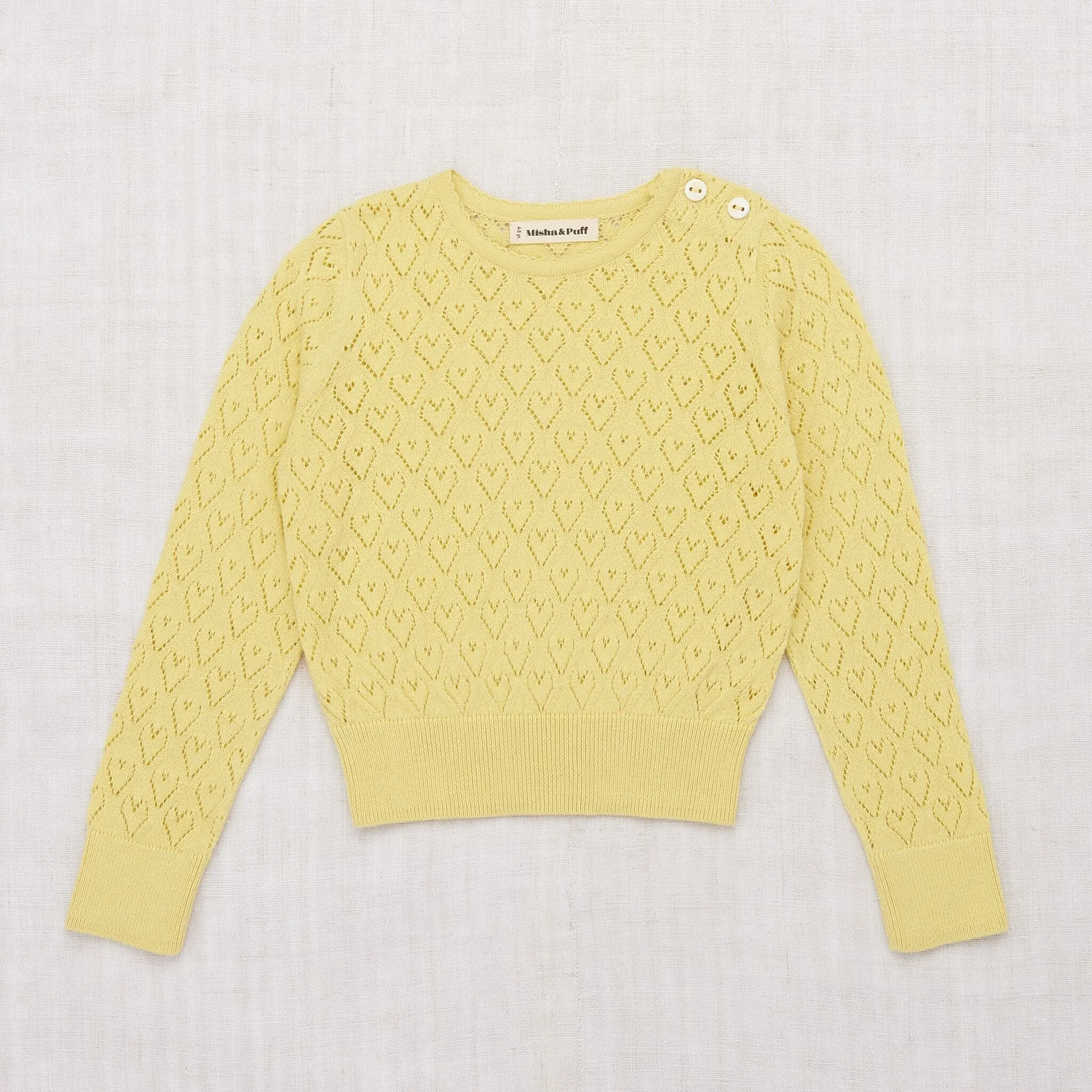 PRELVDPriscilla Pullover in Vintage Yellow - 8-9y