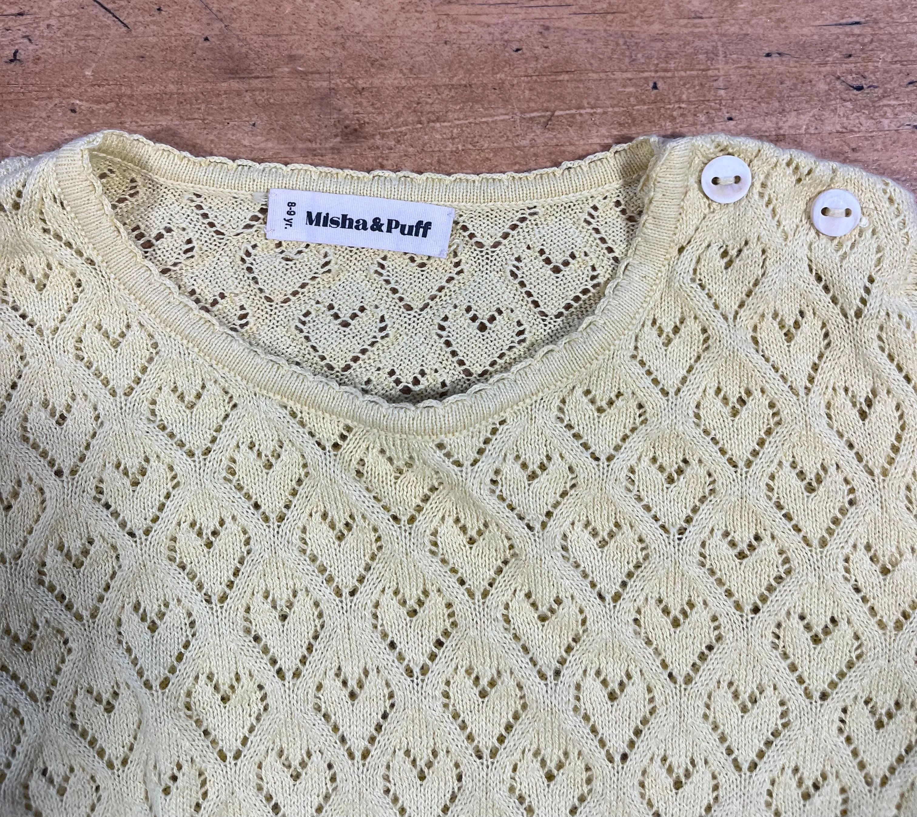 PRELVDPriscilla Pullover in Vintage Yellow - 8-9y