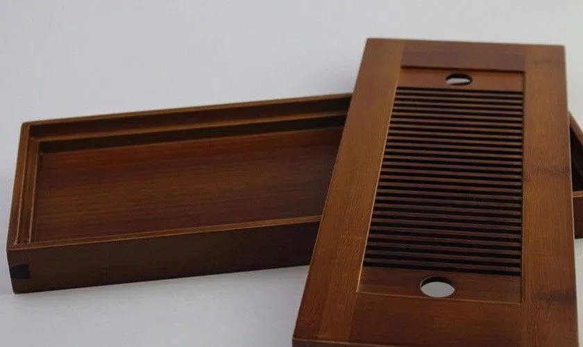 Premium Bamboo Tea Tray Gongfu Tea Coffee Serving Tray Handmade BPT11