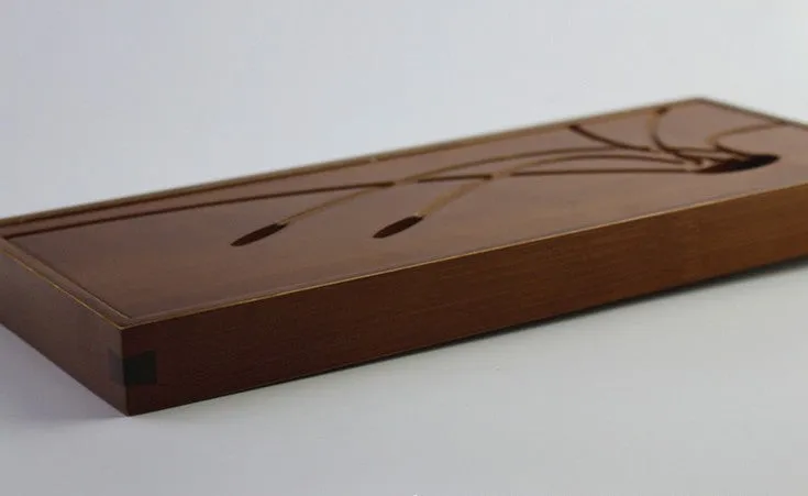 Premium Bamboo Tea Tray Gongfu Tea Coffee Serving Tray Handmade BPT11