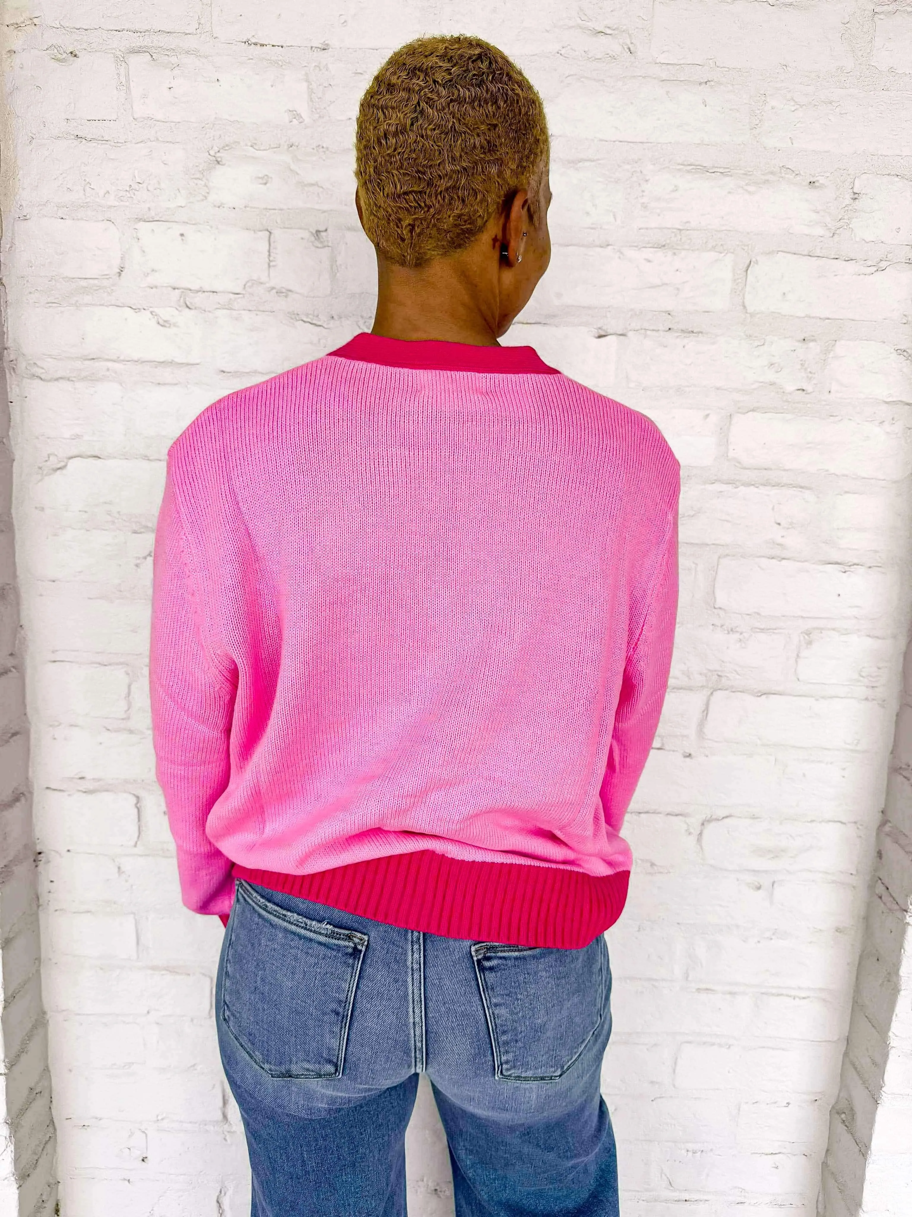 Queen Of Pink Disco Elf On The Shelf Cardigan