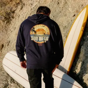 SunDiego Sunset Pullover Hoodie - Navy