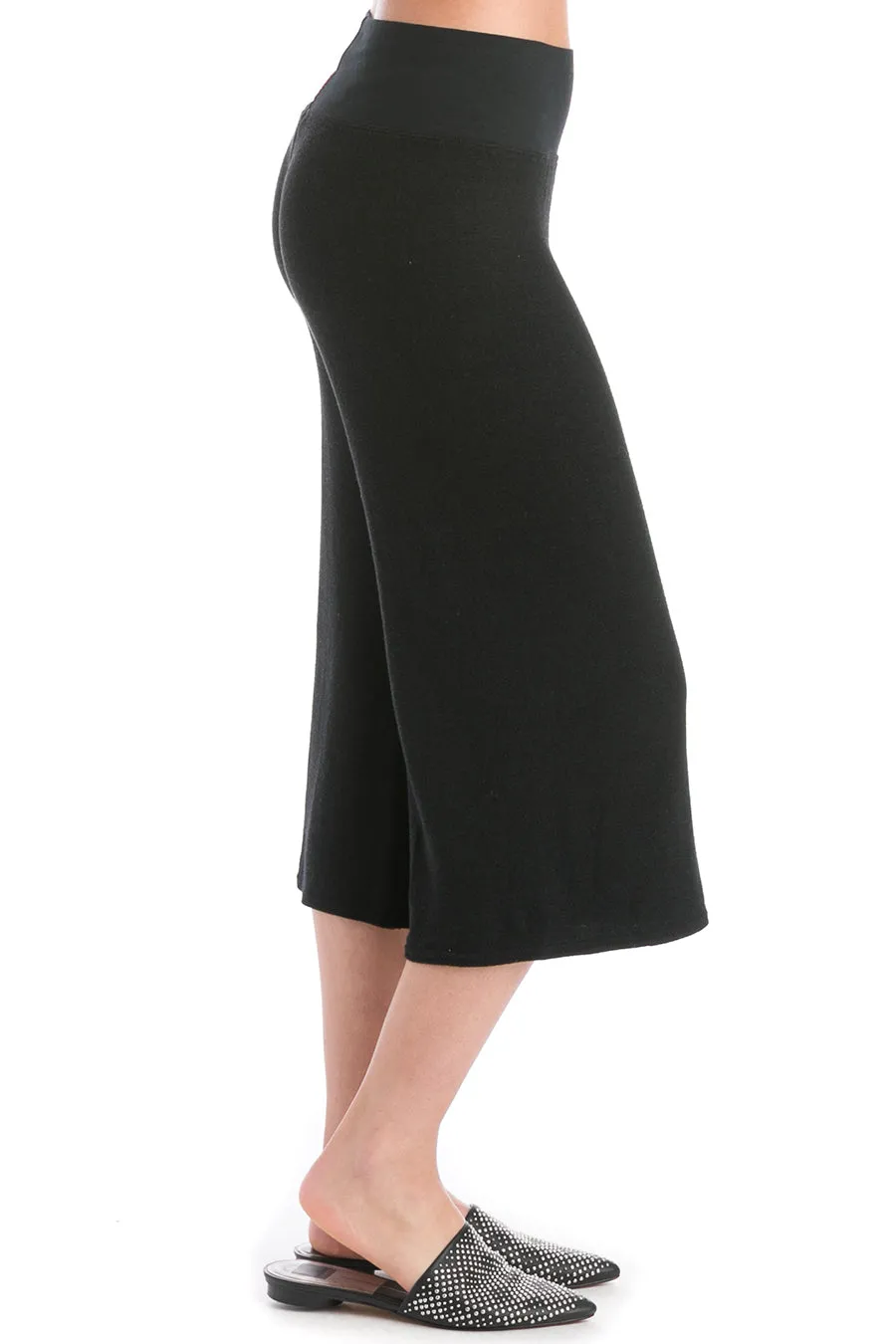 Sweater Knit Crop Flare Pant