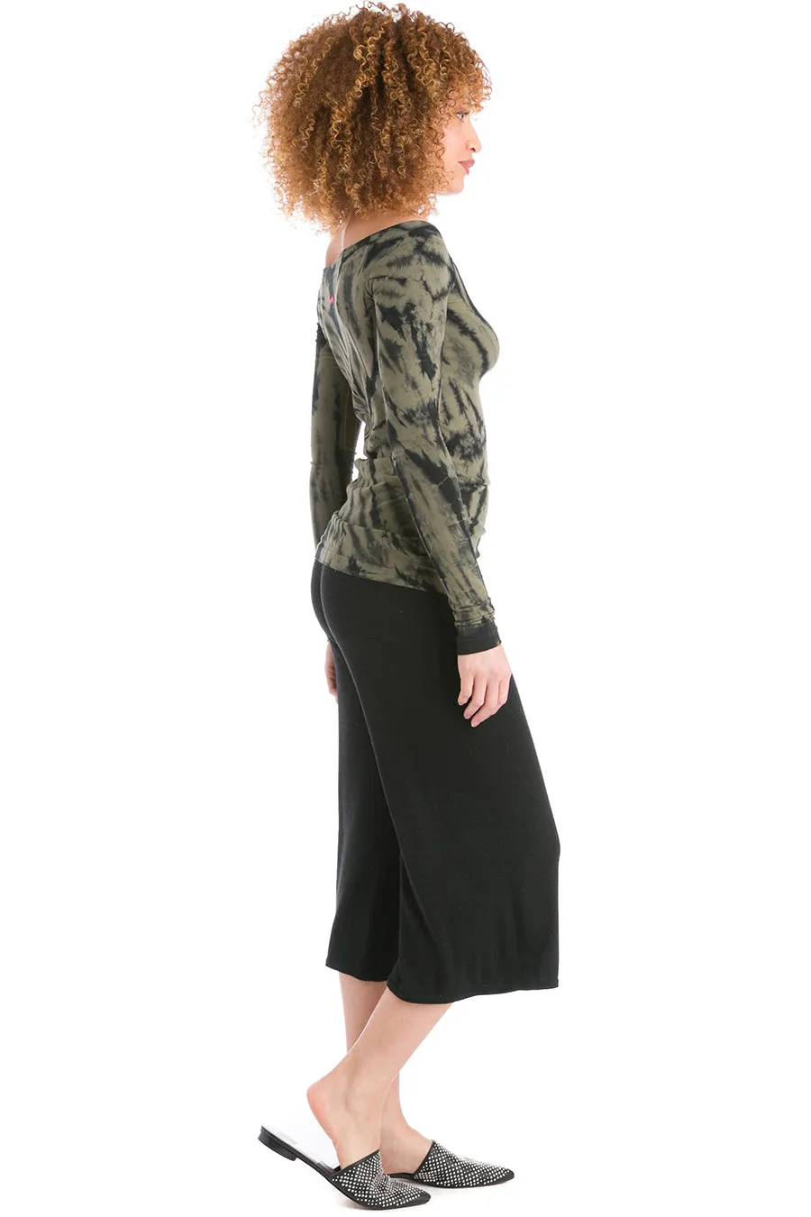 Sweater Knit Crop Flare Pant