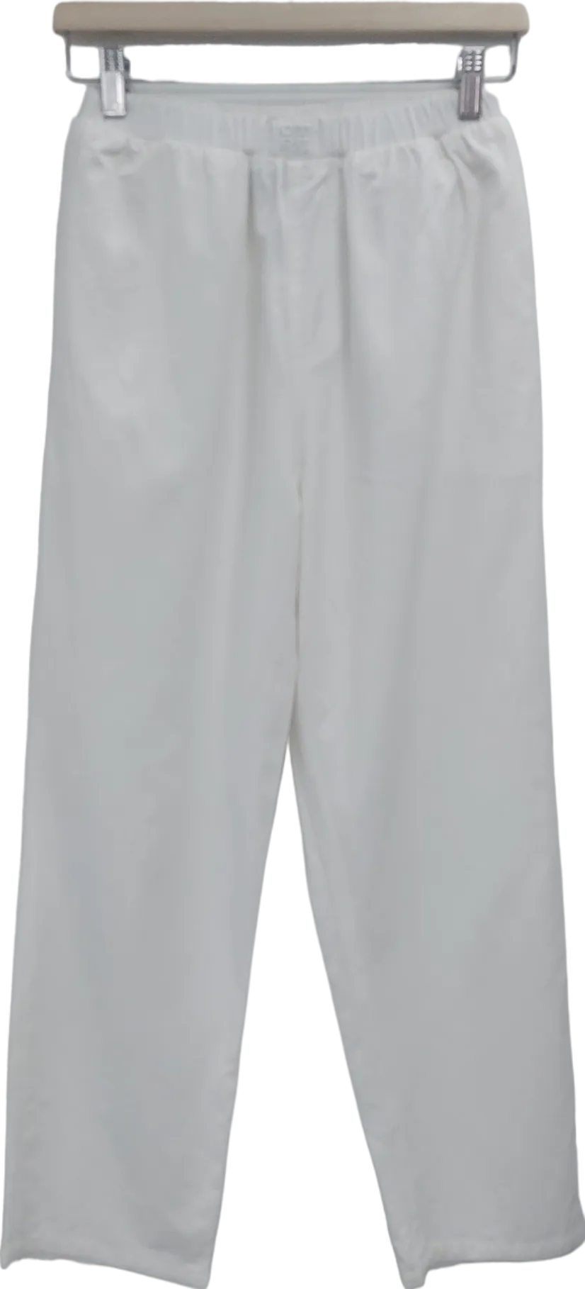 The Couture Club White Embroidered Emblem Trousers UK 6