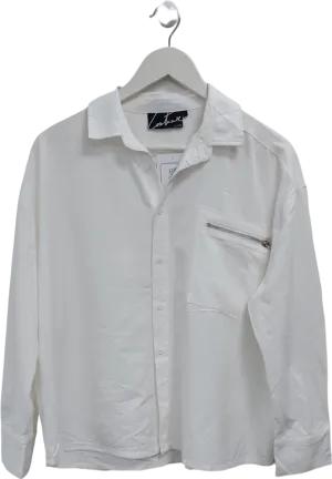 The Couture Club White Zip Pocket Detail Shirt UK 6