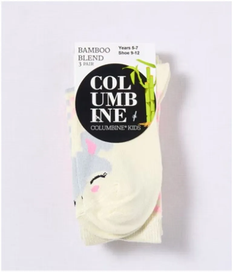 Unisex Bamboo Socks 3 Pack - Animal Faces